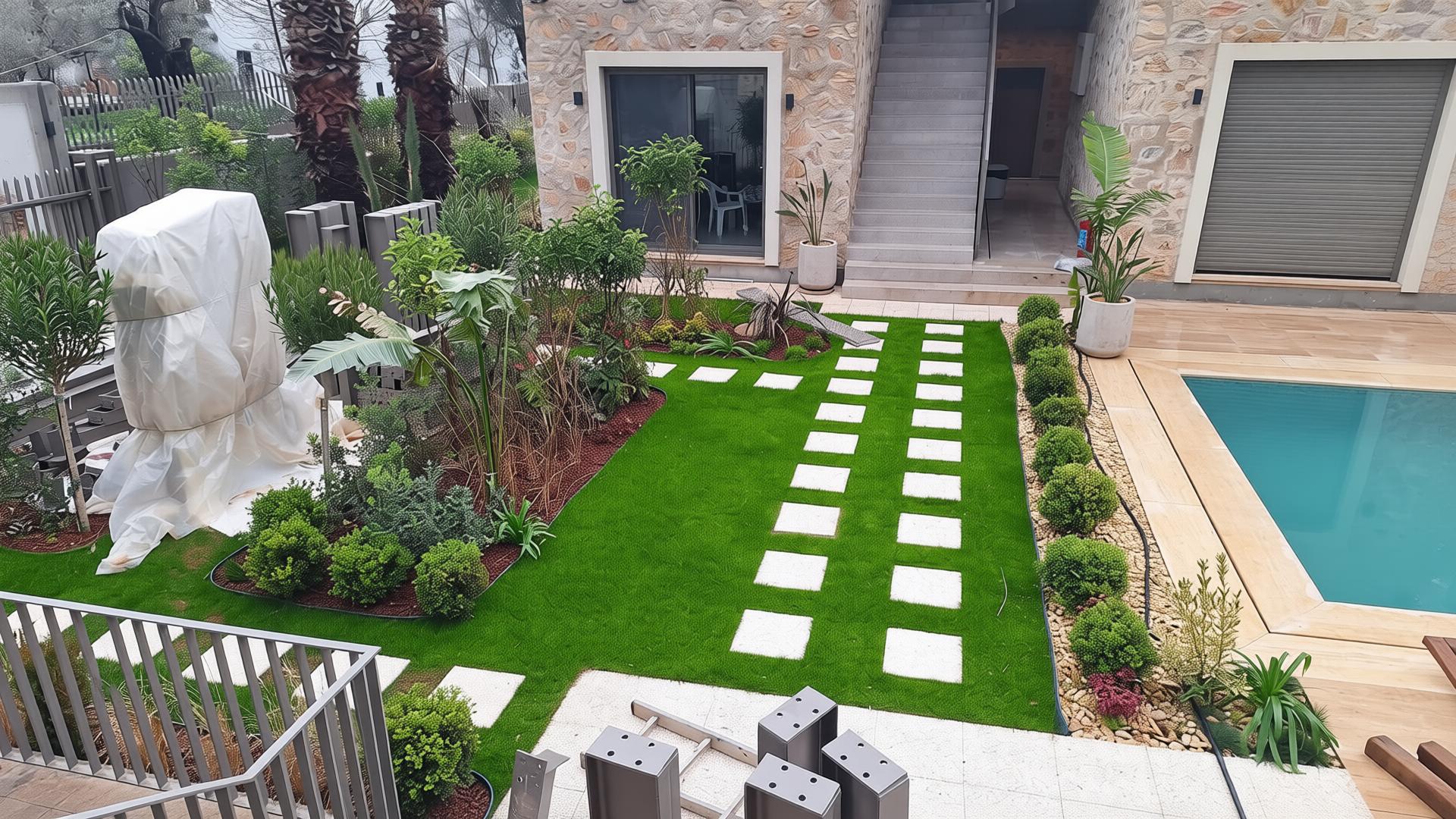 Havuzlu Villa Bahçesi